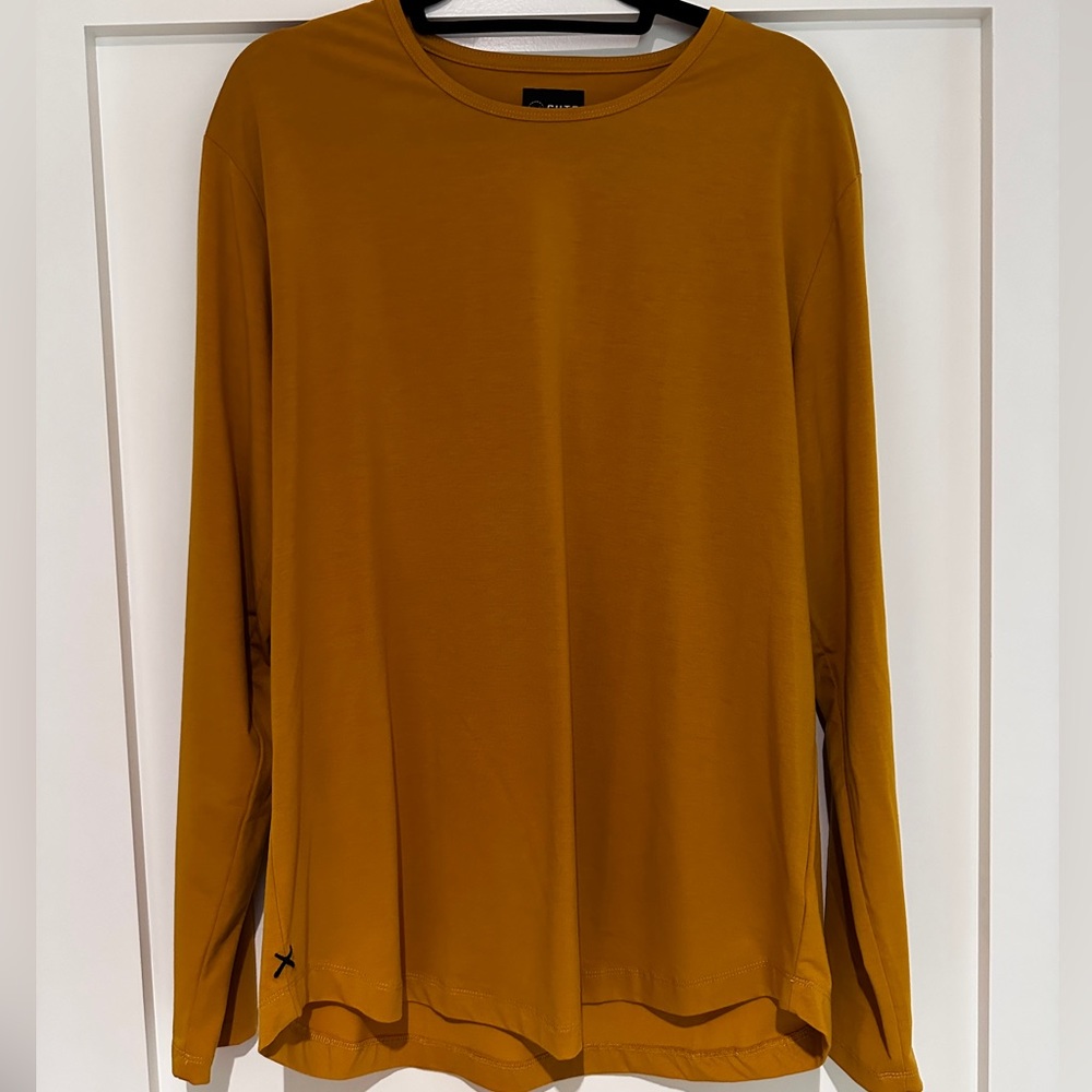 Cuts | Men’s Elongated Long Sleeve | Large | Mustard Yellow